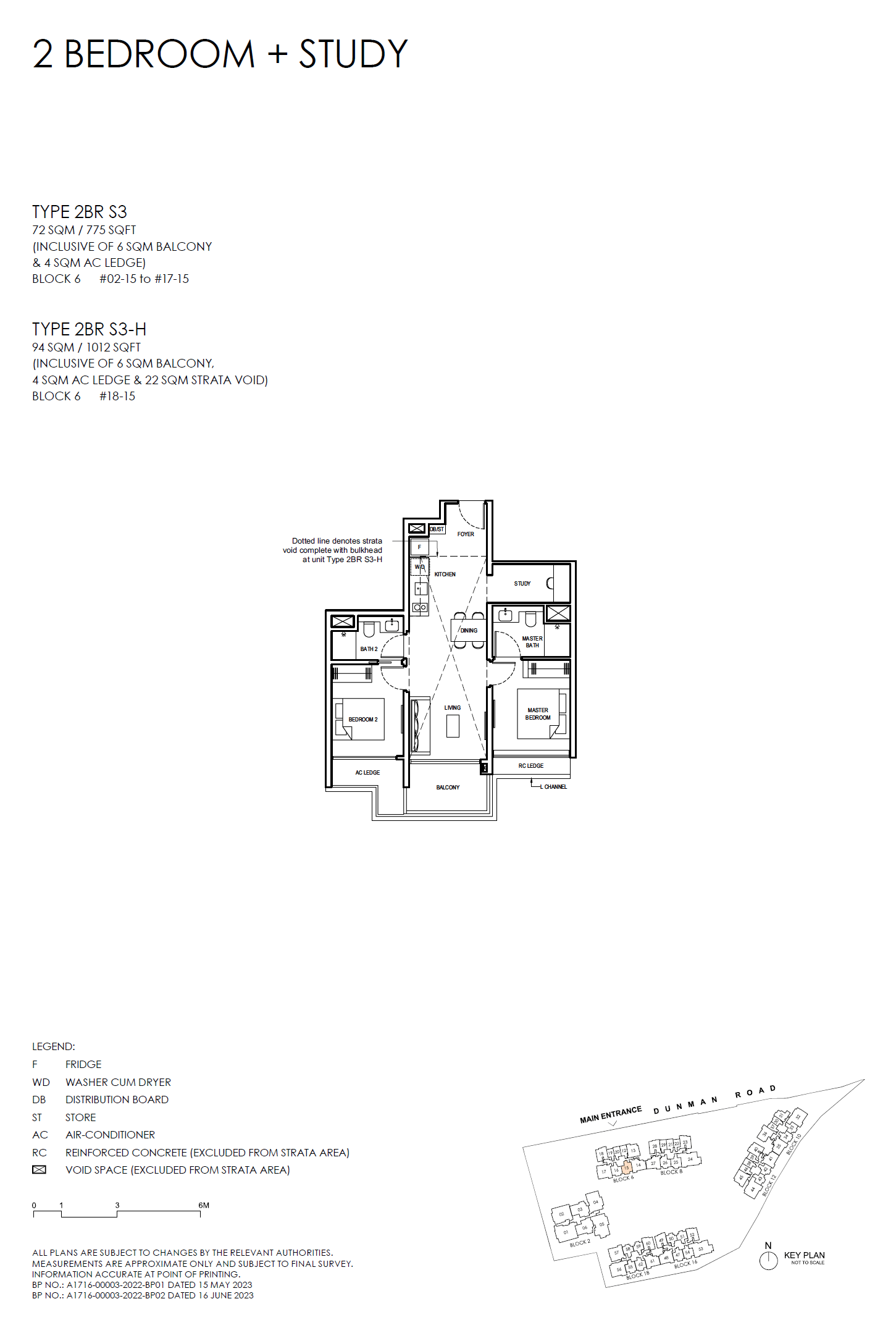 2BR S3-H floor plan